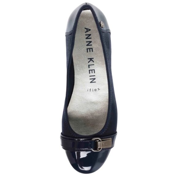 Anne Klein Able Flat-Wide Navy, size 6.5 New With Box - Picture 5 of 9